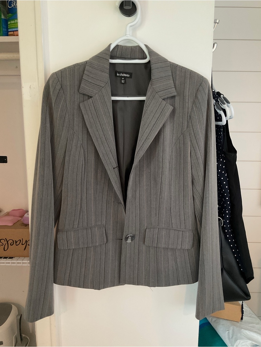 Gray Pinstripe Blazer size S